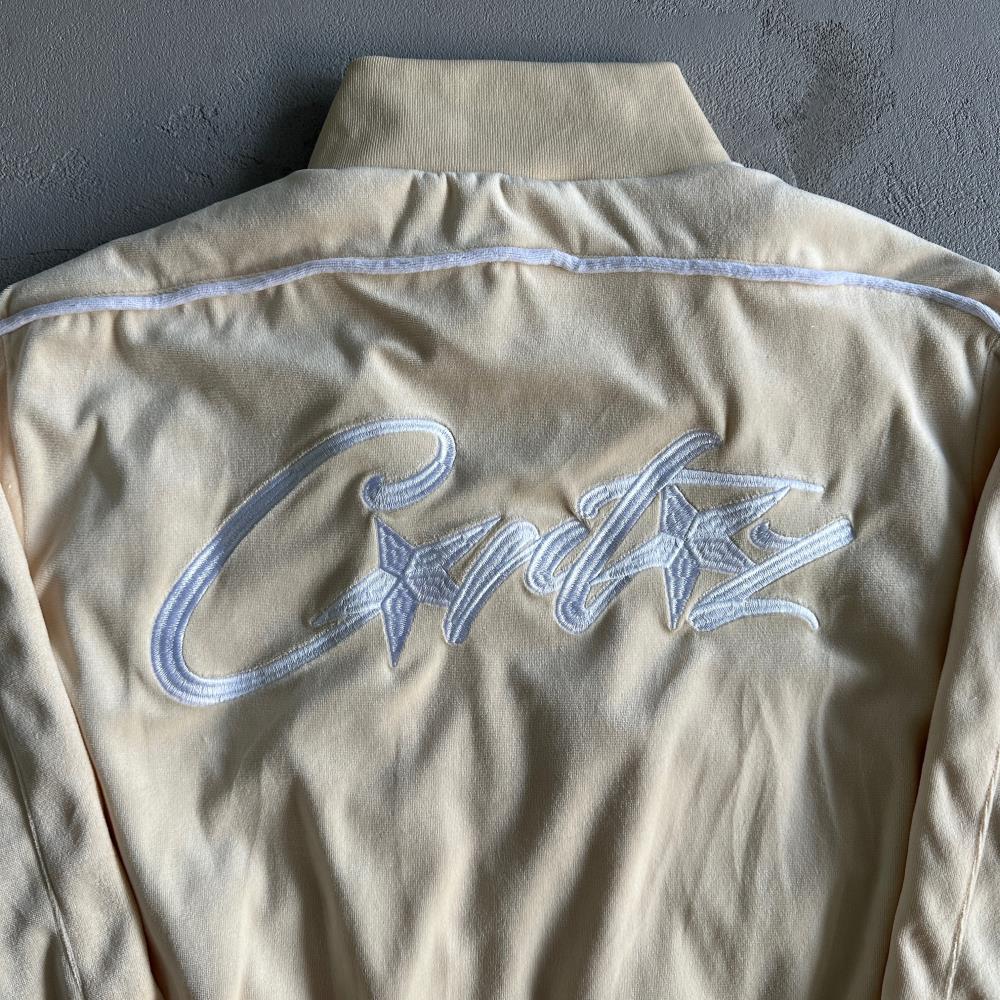 Velor track set – Cream