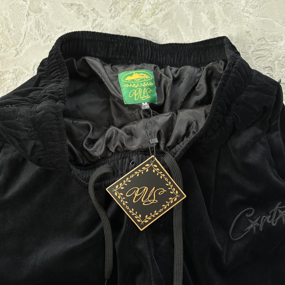 Velvet Track Set - black black