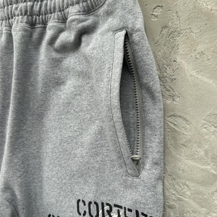 Hmp stencil crewneck set-grey