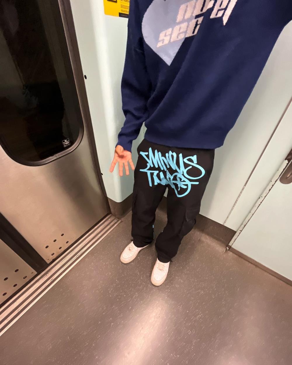 Dusty Blue Graff Cargos