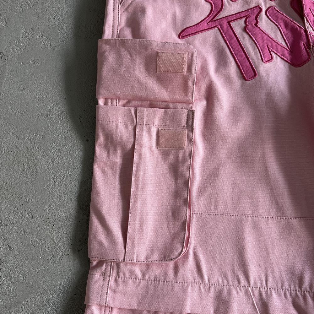 MT detachable cargo pants-pink
