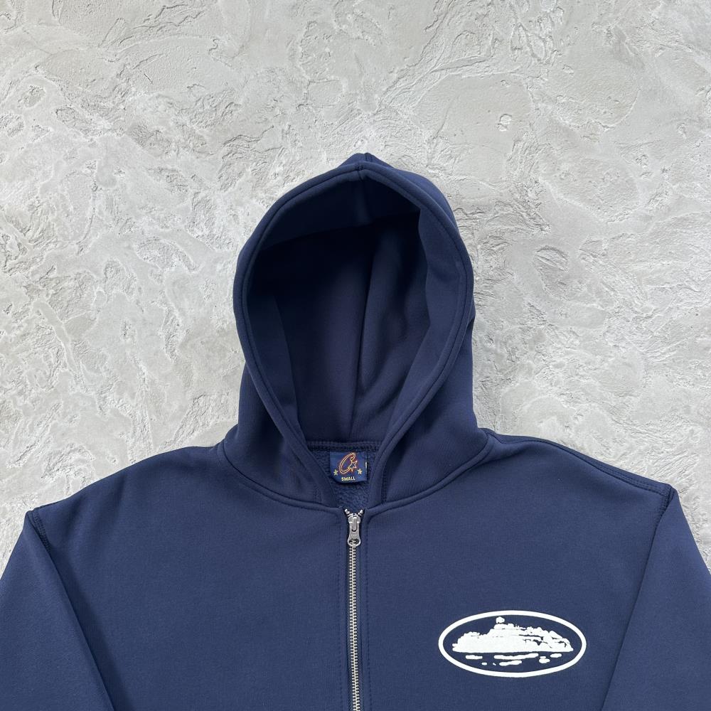 ISLAND PUFF PRINT ZIP HOODIE