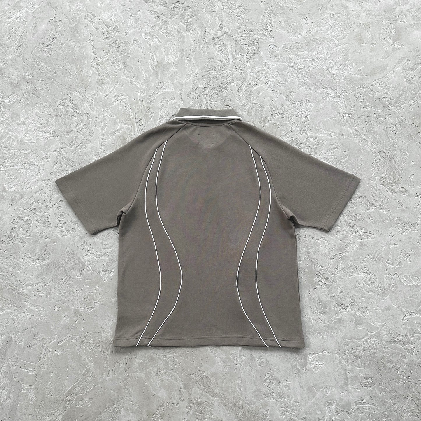 island pique polo set -grey