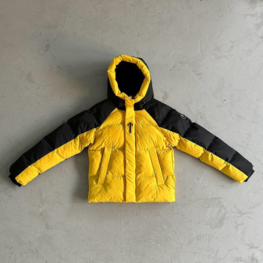 Decoded Arch Puffer Jacket Black Yellow