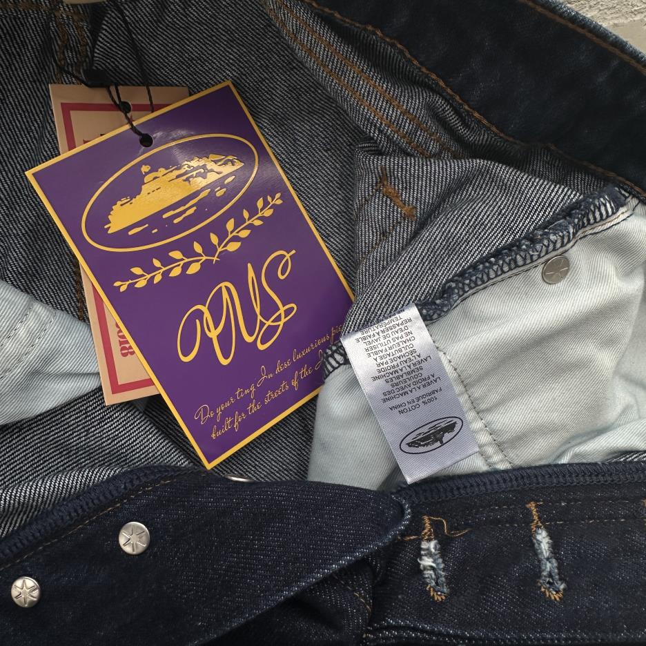 TYPE I FRAYED DENIM PANTS