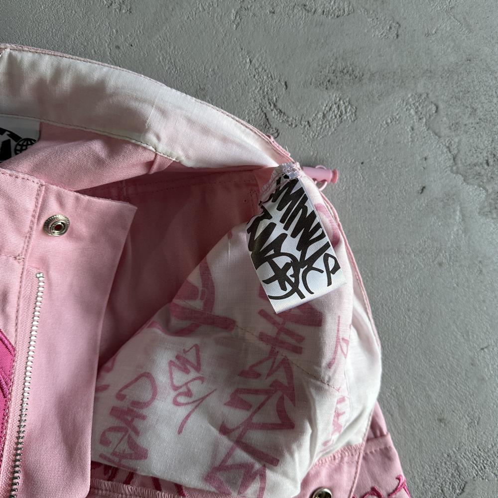 MT detachable cargo pants-pink