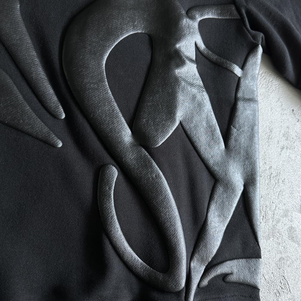 sy round neck suit-black tracksuit