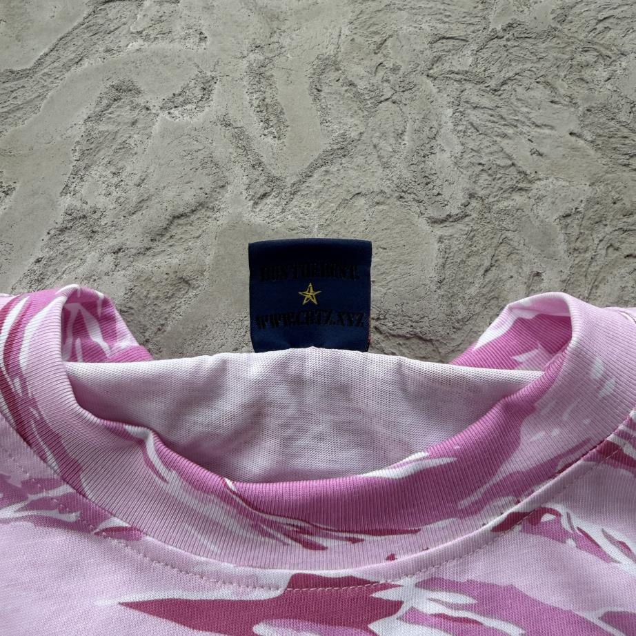 RTW Island Puff Print T-Shirt - Pink Tiger Camo