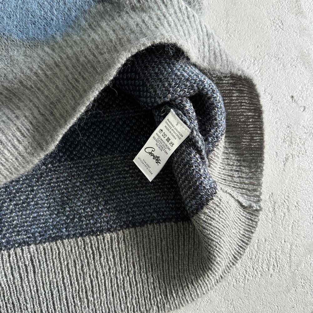 Mohair kmit sweater deep ocean camo