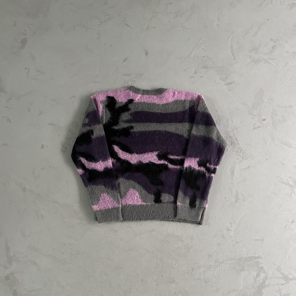 Mohair Purple Camo Knitted Jumper
