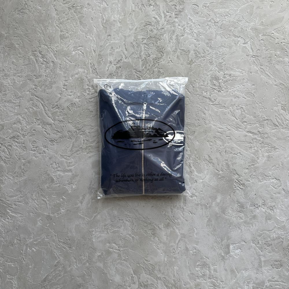 ISLAND PUFF PRINT ZIP HOODIE