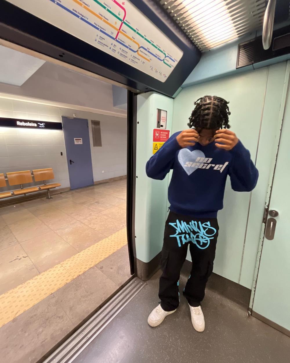 Dusty Blue Graff Cargos