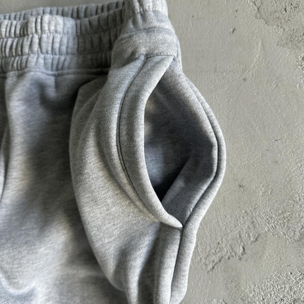 sy round neck suit-gray