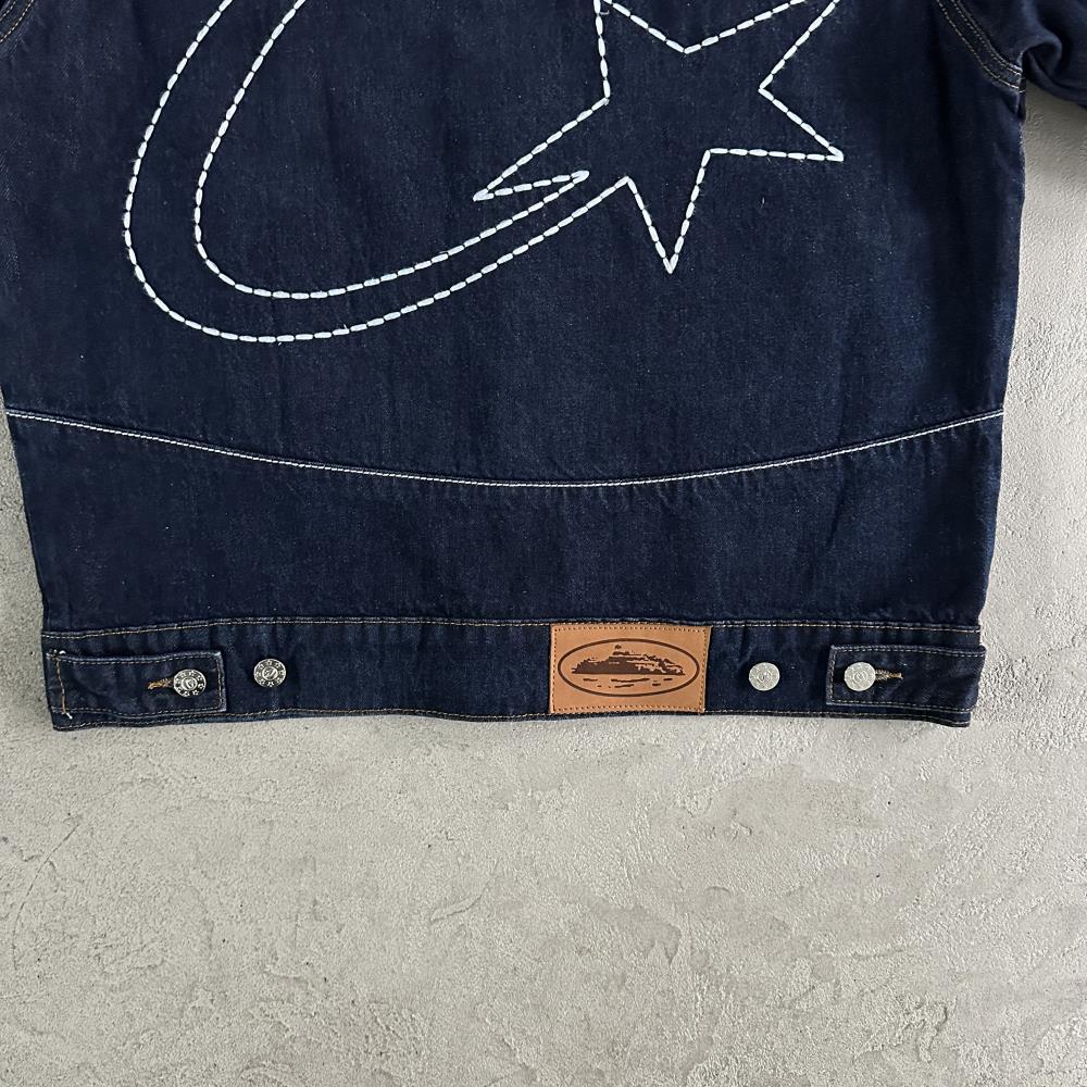 c-star denim jacket-dark wash