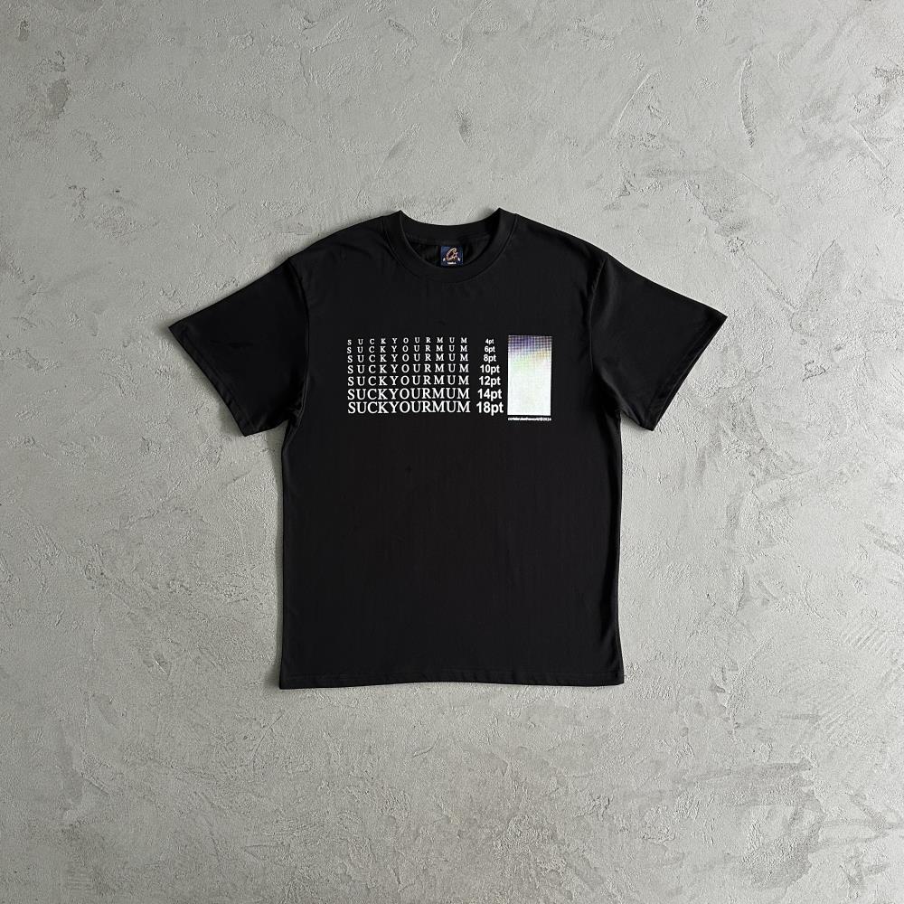 times new roman tee -black
