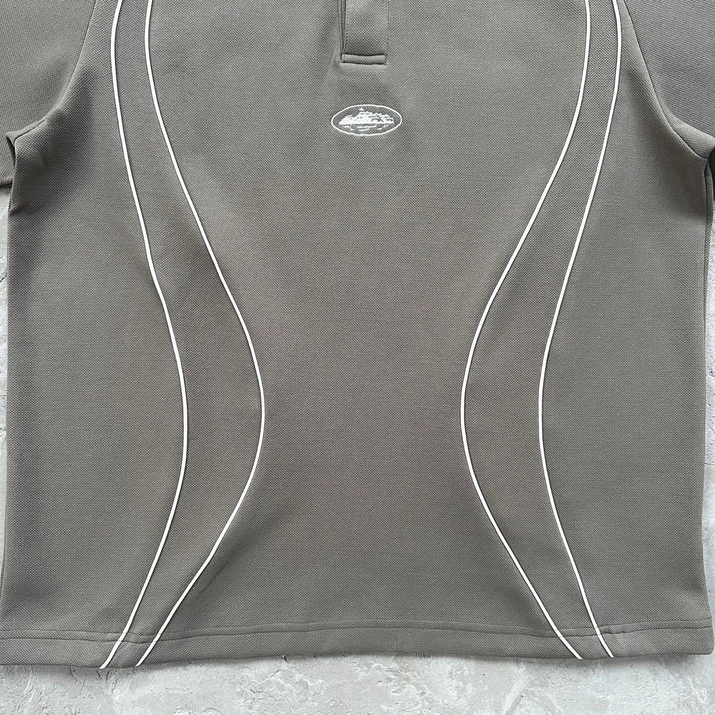island pique polo set -grey