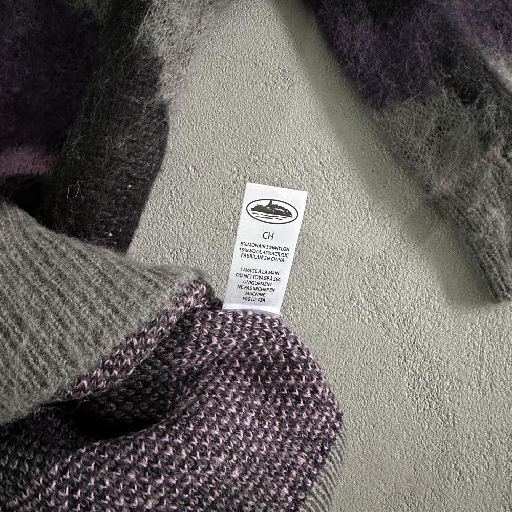 Mohair Purple Camo Knitted Jumper