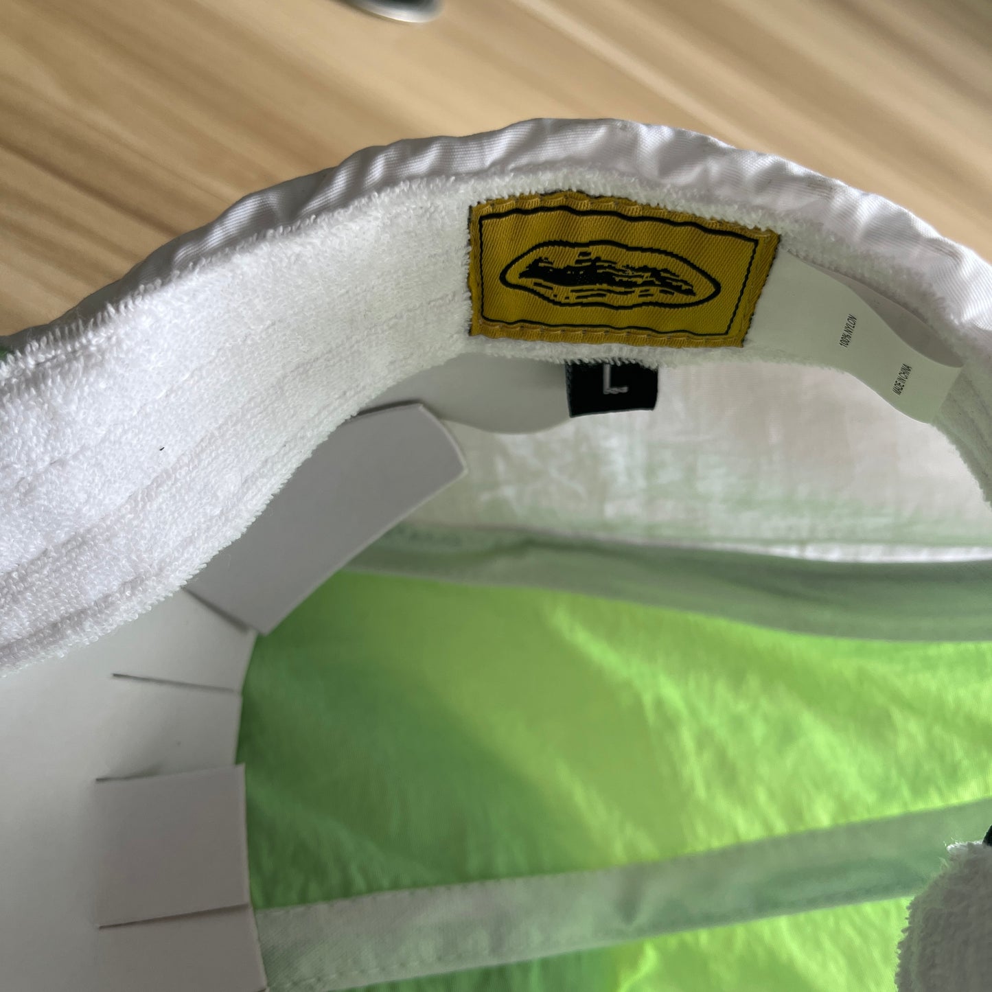 Fluorescent green hat