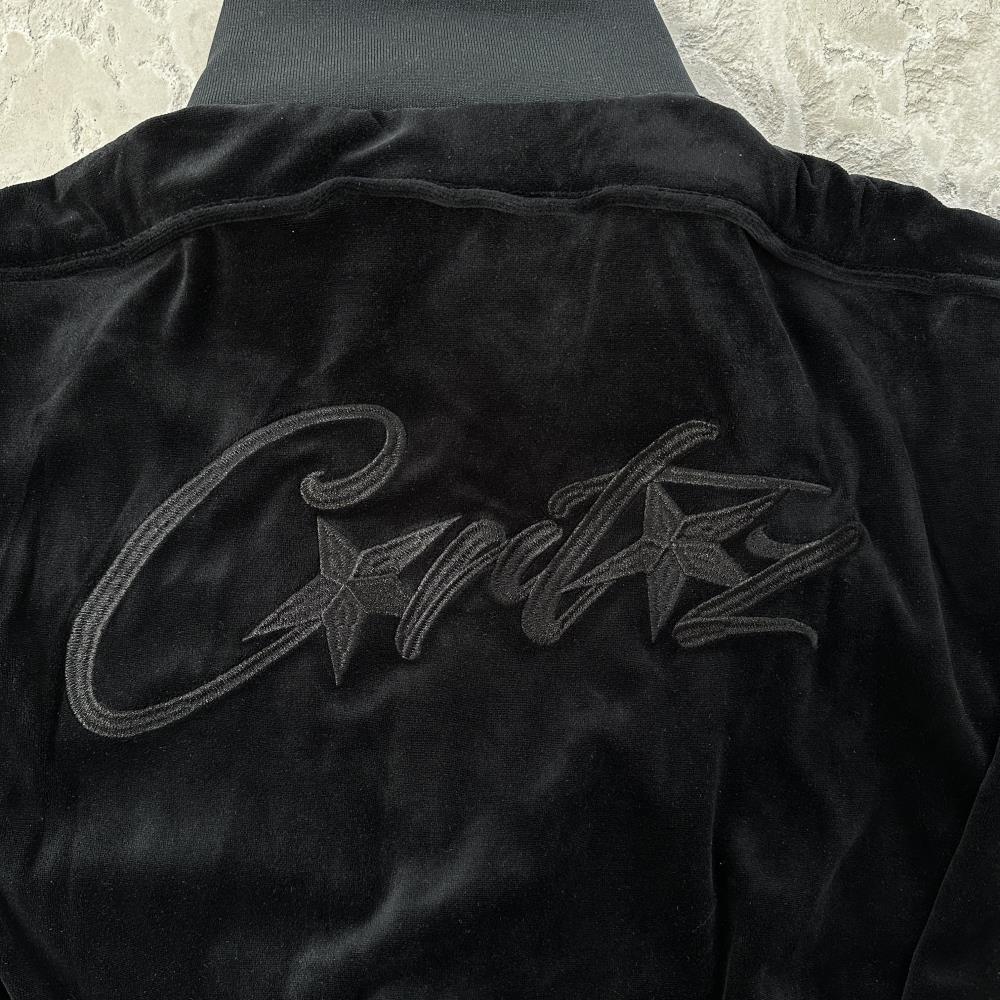 Velvet Track Set - black black