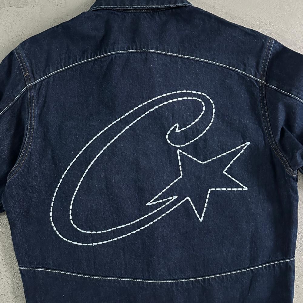 c-star denim jacket-dark wash