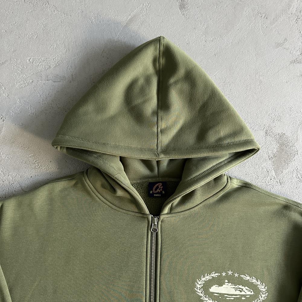 superior royale zip set-Army green