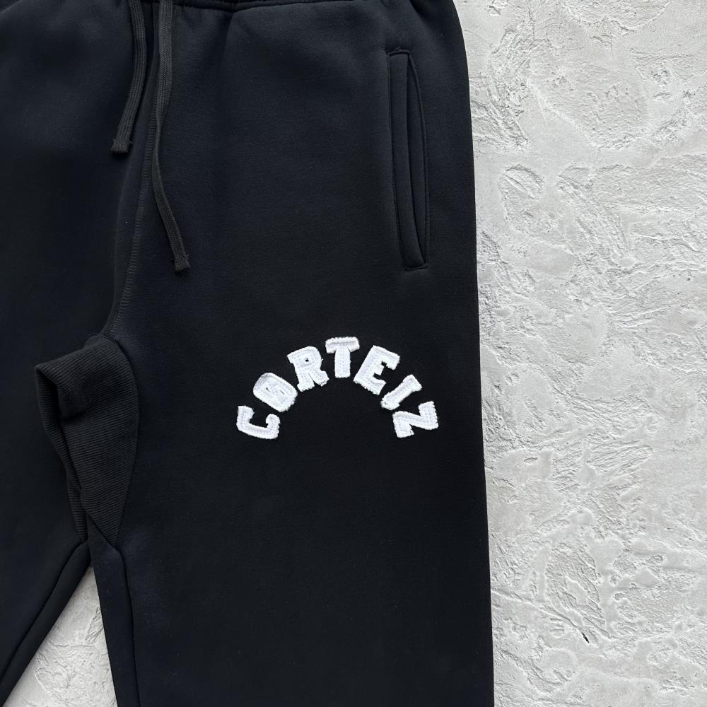 college arch open hem set-black
