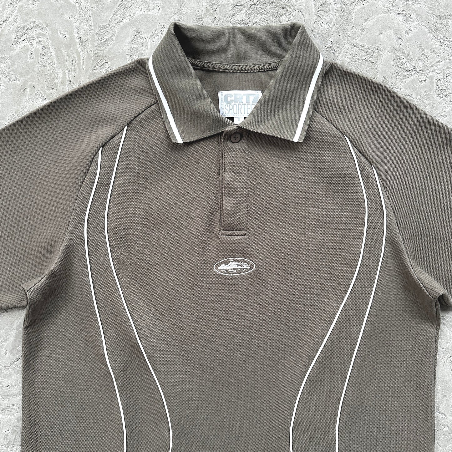island pique polo set -grey