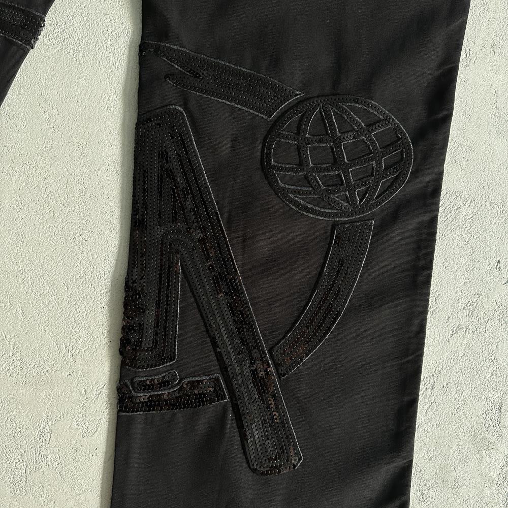 Black Graff Cargos (Sequin Logo)