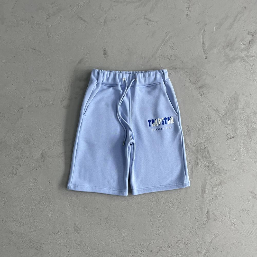 CHENILLE DECODED SHORT SET-CASHMERE BLUE DAZZLING BLUE