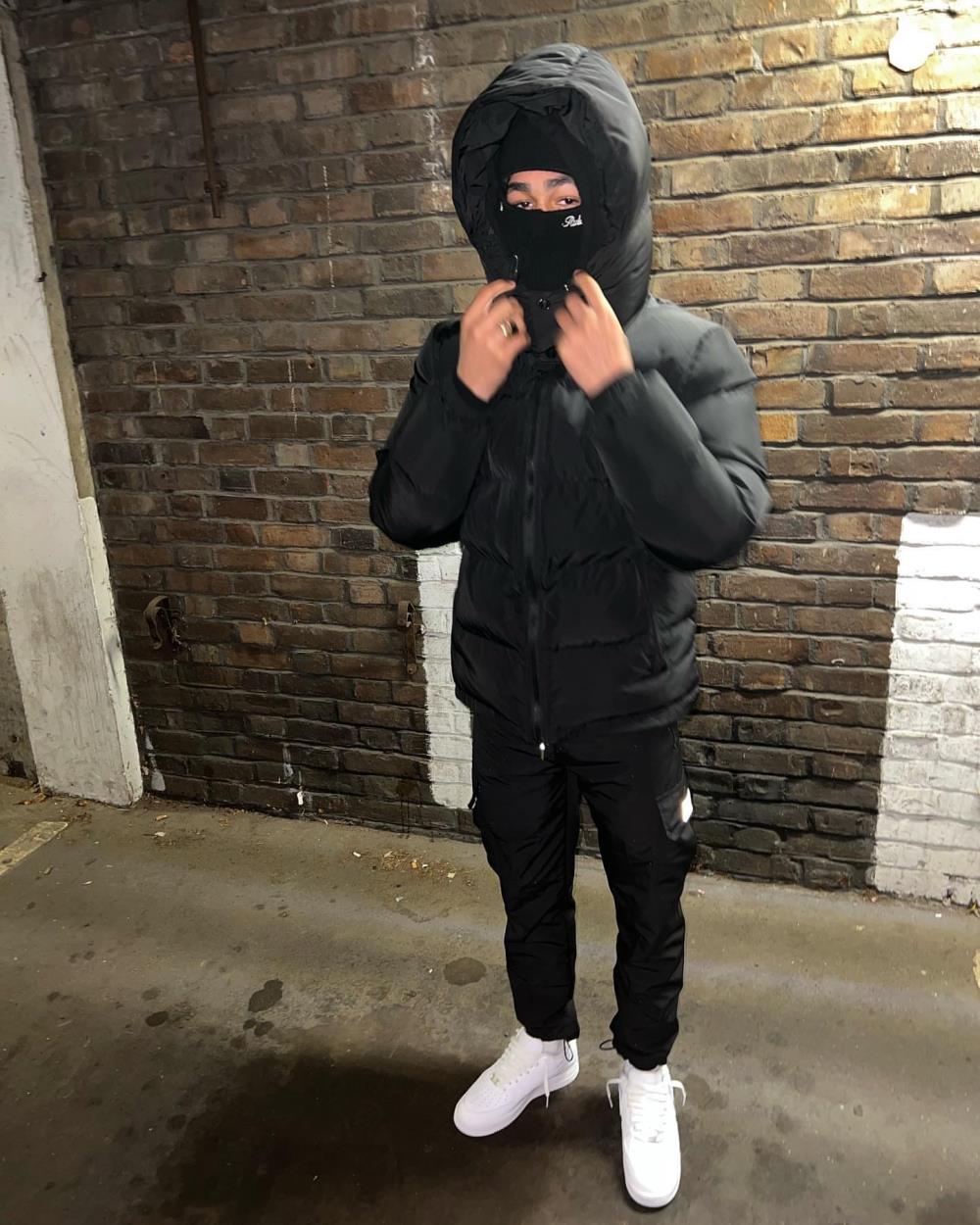 Dark Metal Buckle Irongate Jacket Detachable Hood