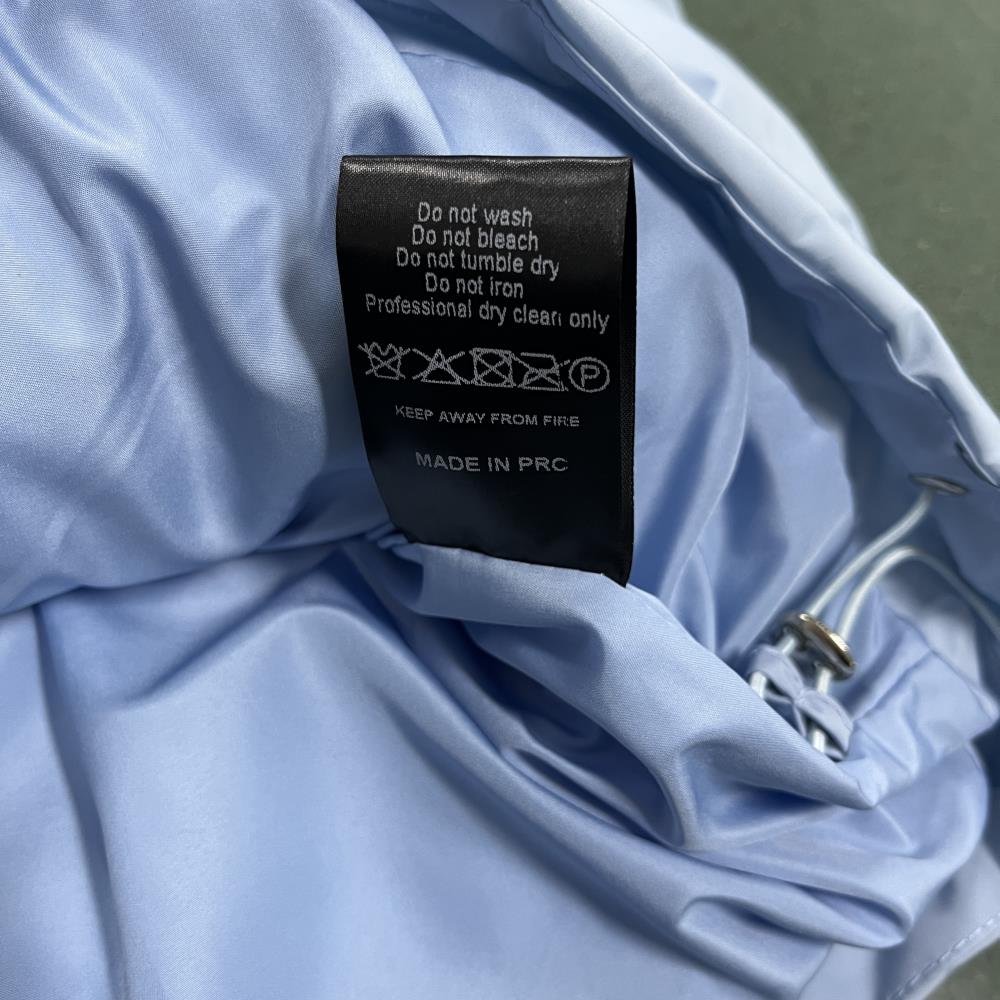 ICE BLUE HYPERDRIVE DETACHABLE HOOD PUFFER JACKET