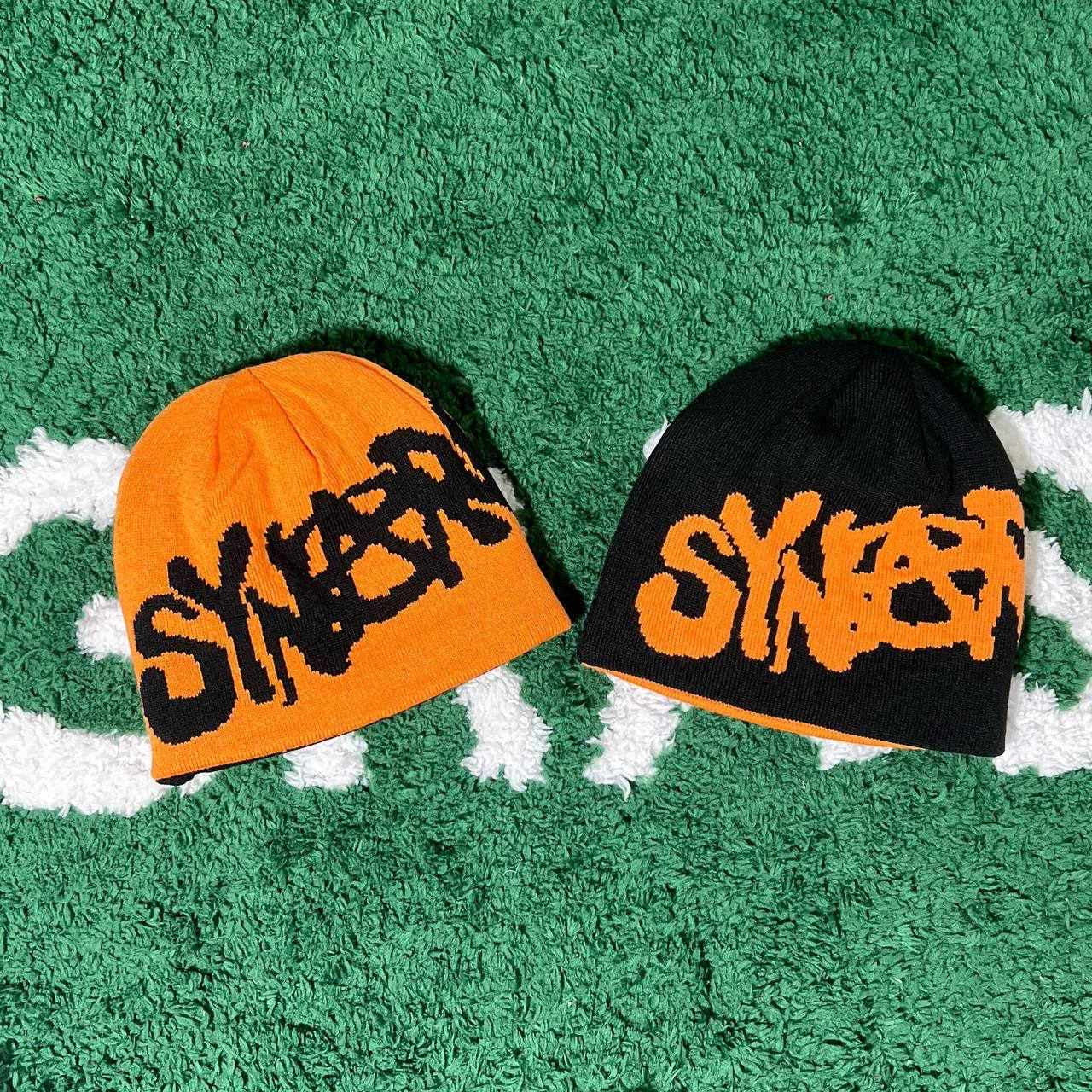 sy seamless cold hat Black Orange
