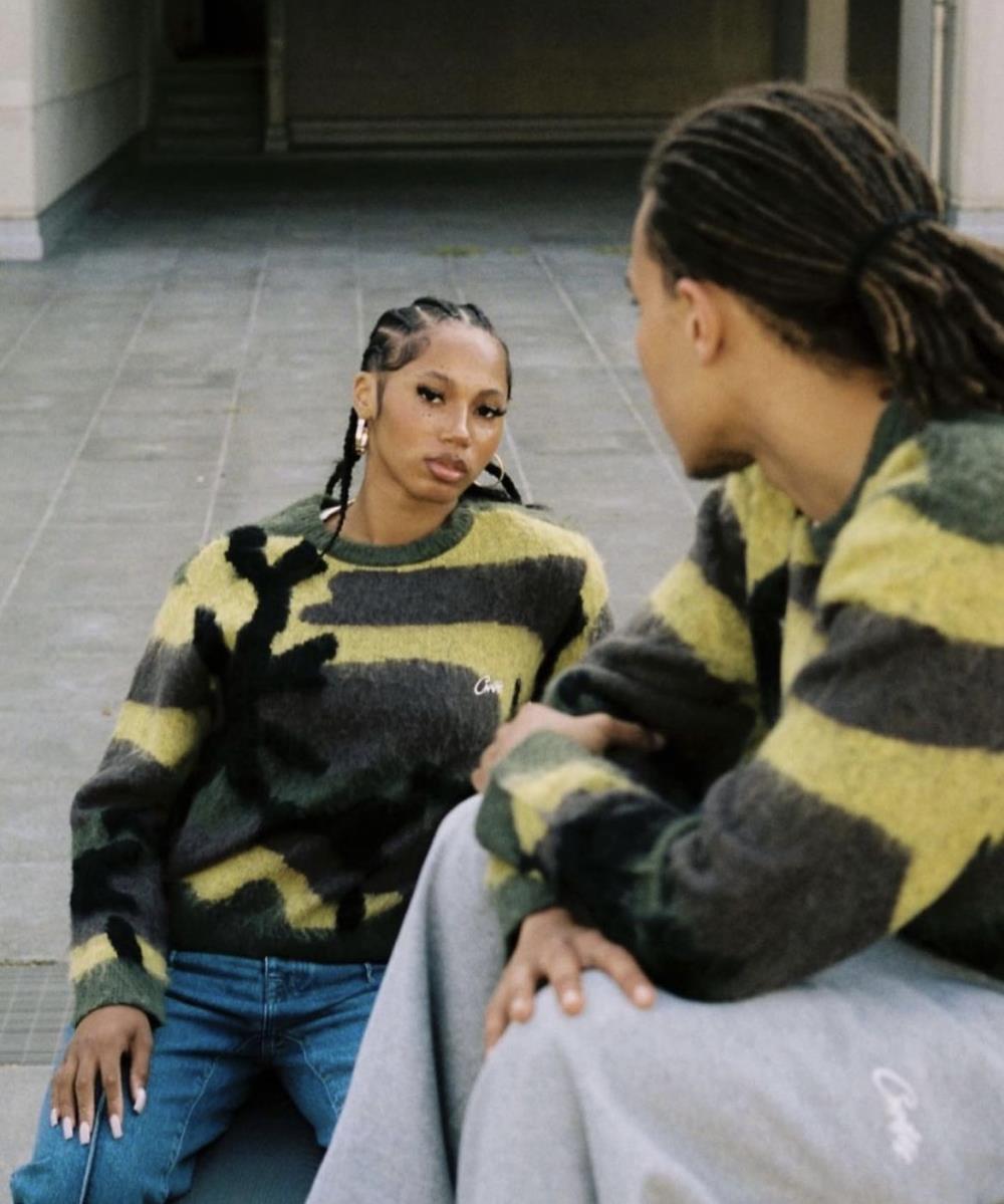 Mohair Camo Knitted Jumper