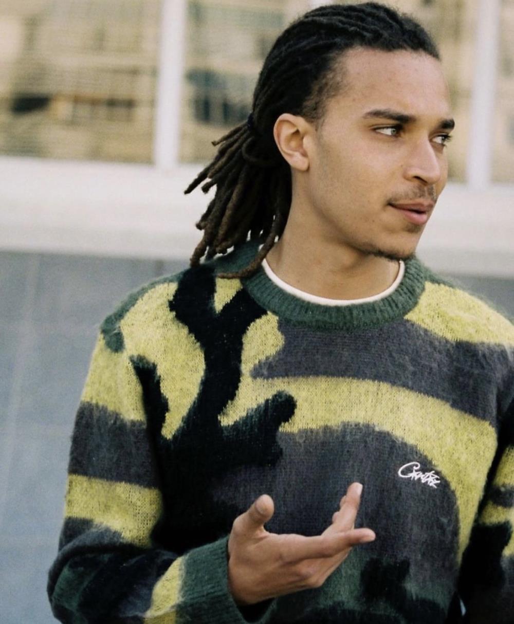 Mohair Camo Knitted Jumper