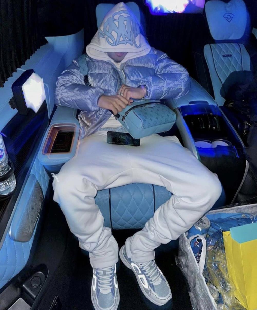 SY TRACKSUIT -white blue