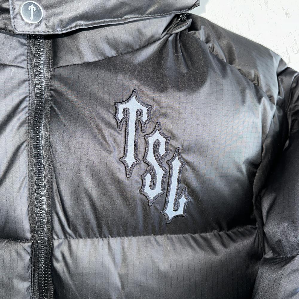 Shooters Detachable Hooded Puffer jacket-triple black