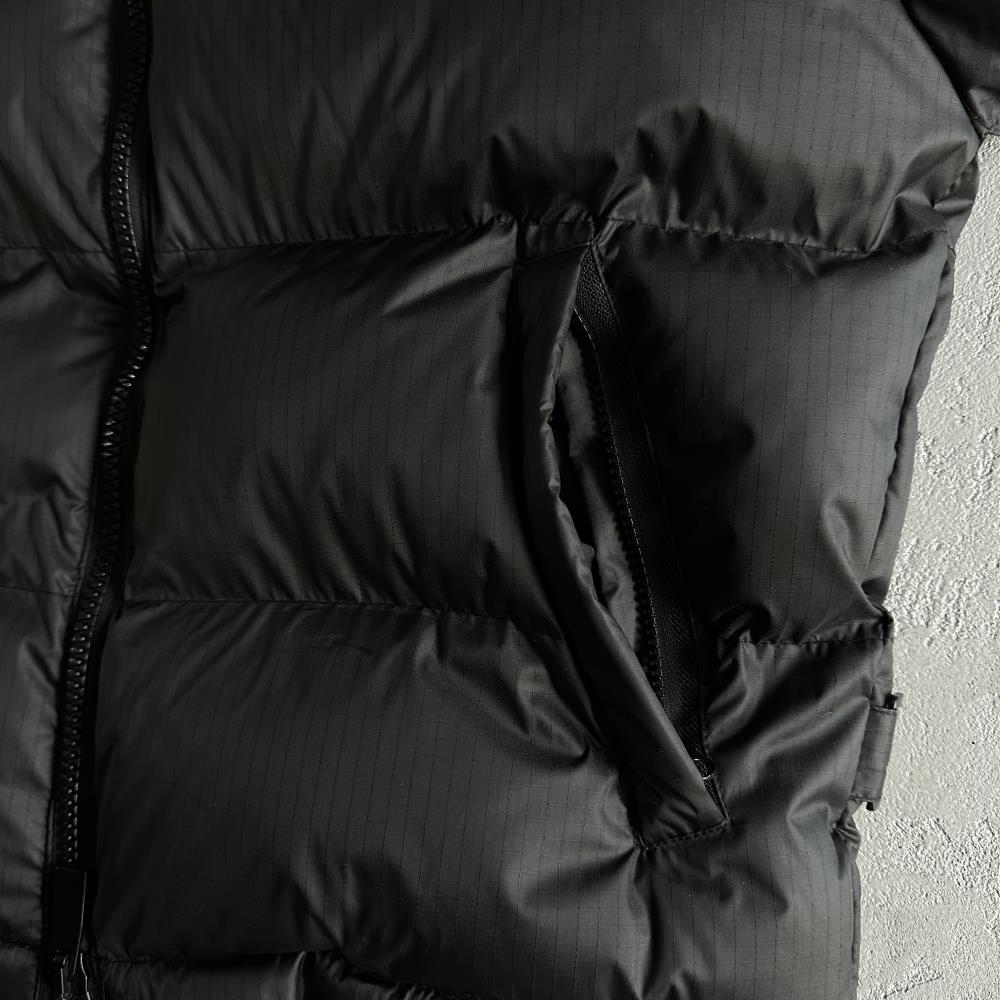 Shooters Detachable Hooded Puffer jacket-triple black