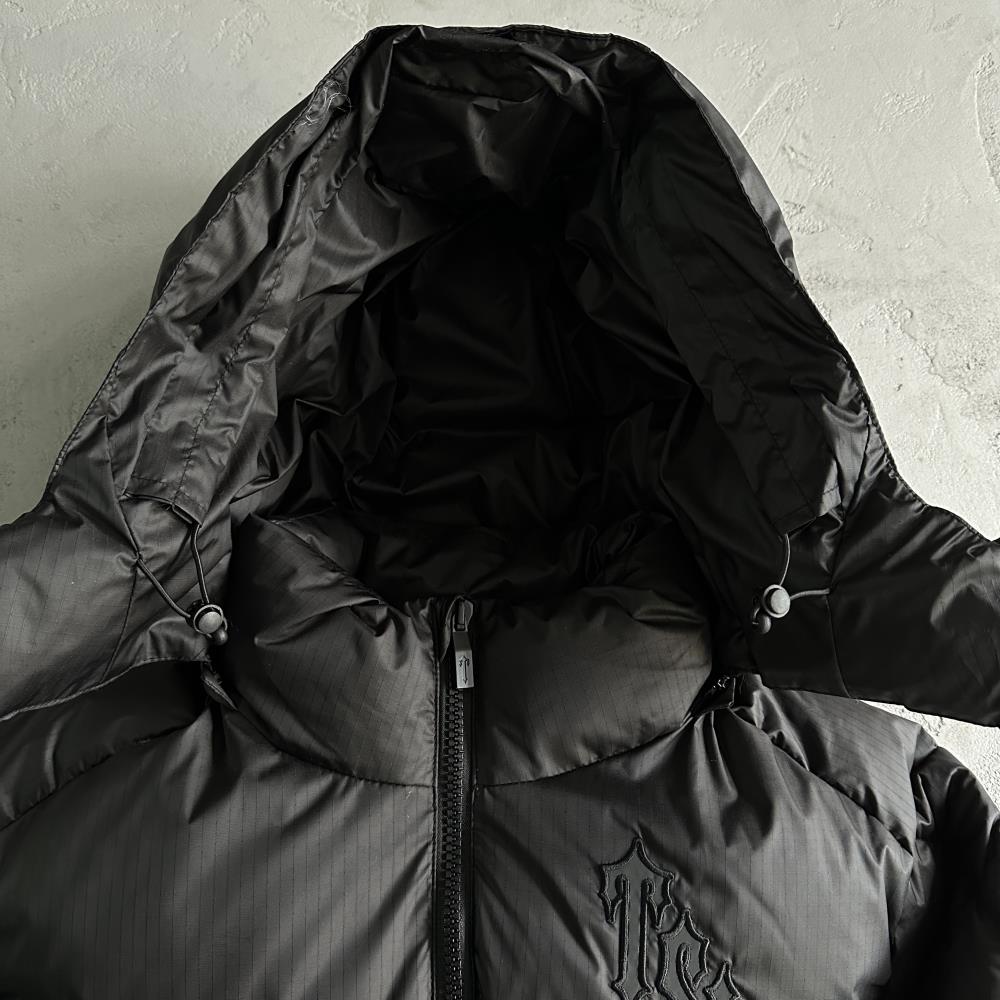 Shooters Detachable Hooded Puffer jacket-triple black