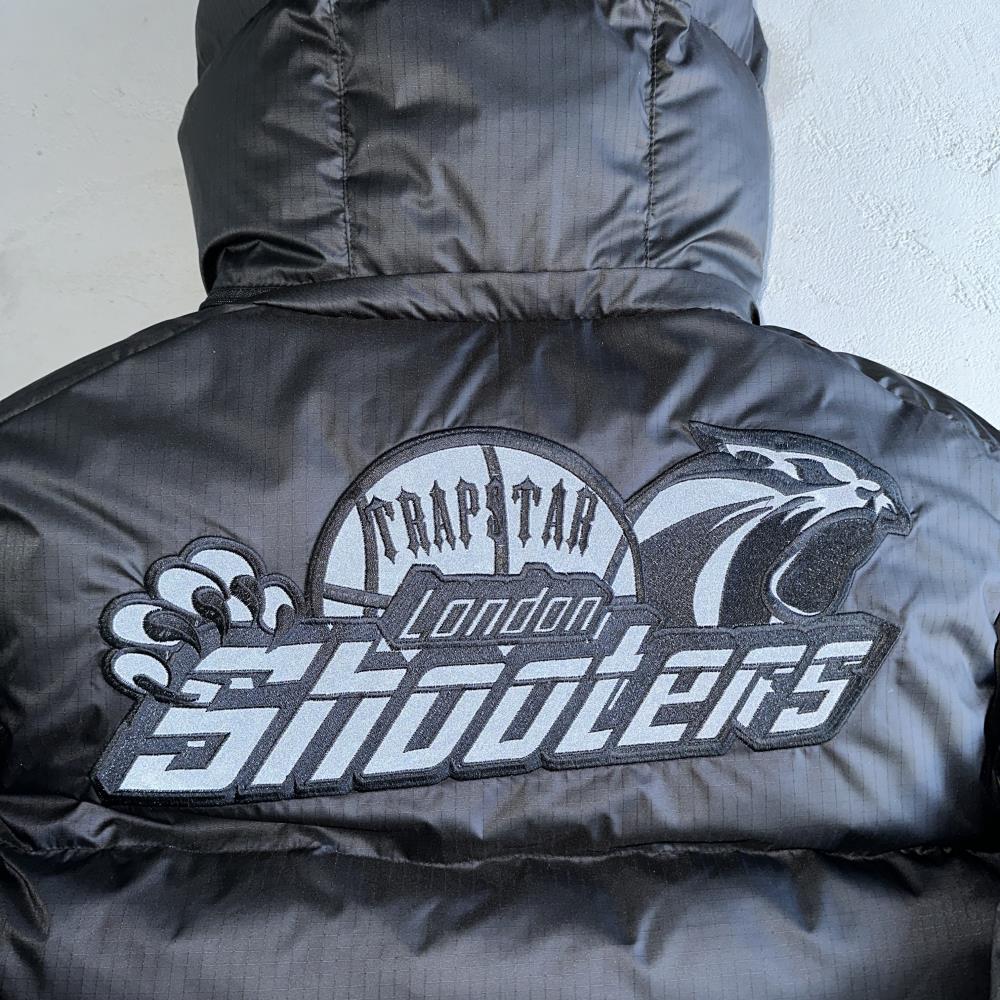 Shooters Detachable Hooded Puffer jacket-triple black