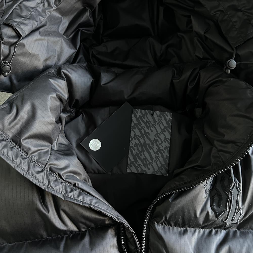 Shooters Detachable Hooded Puffer jacket-triple black