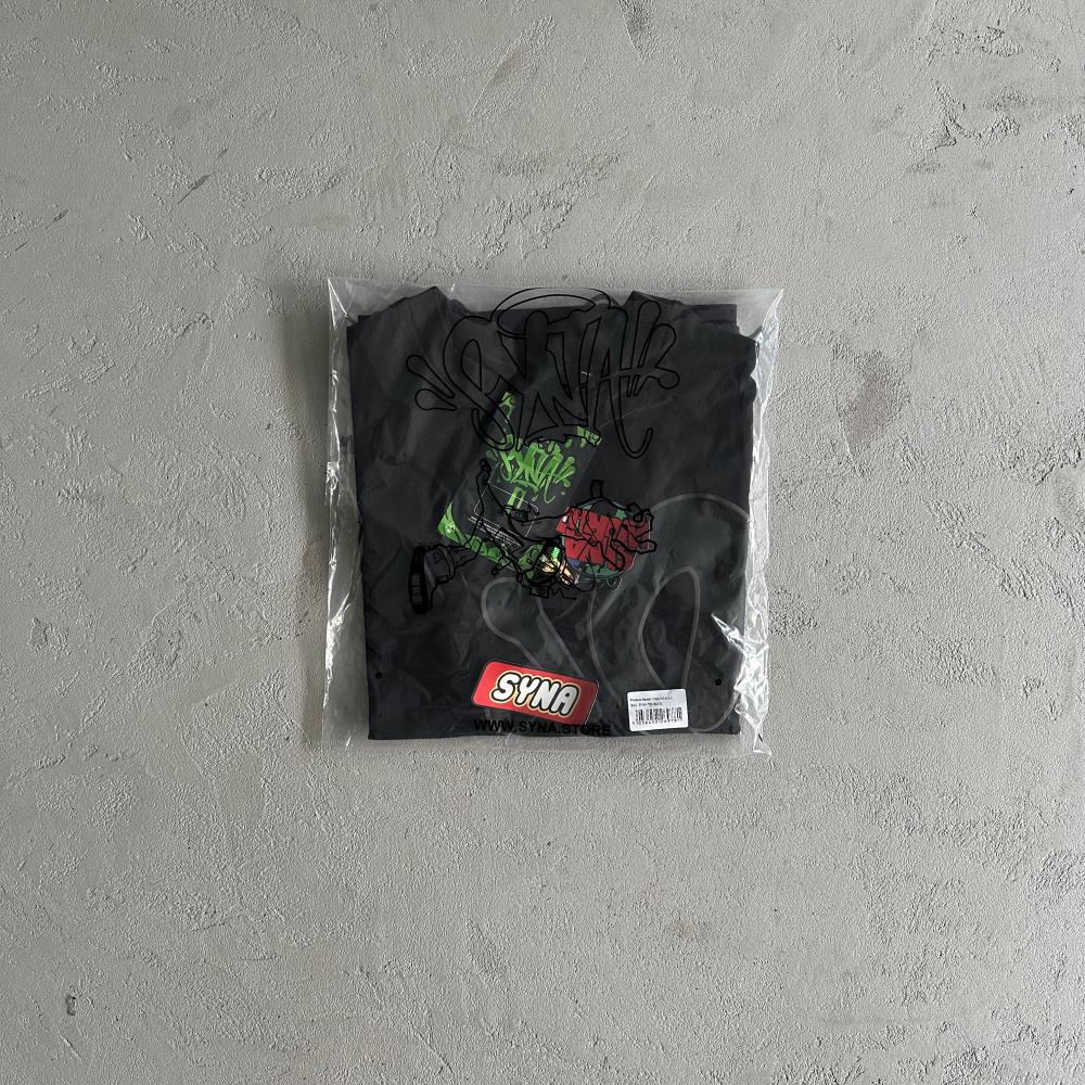 Syna Men's Black T-shirt