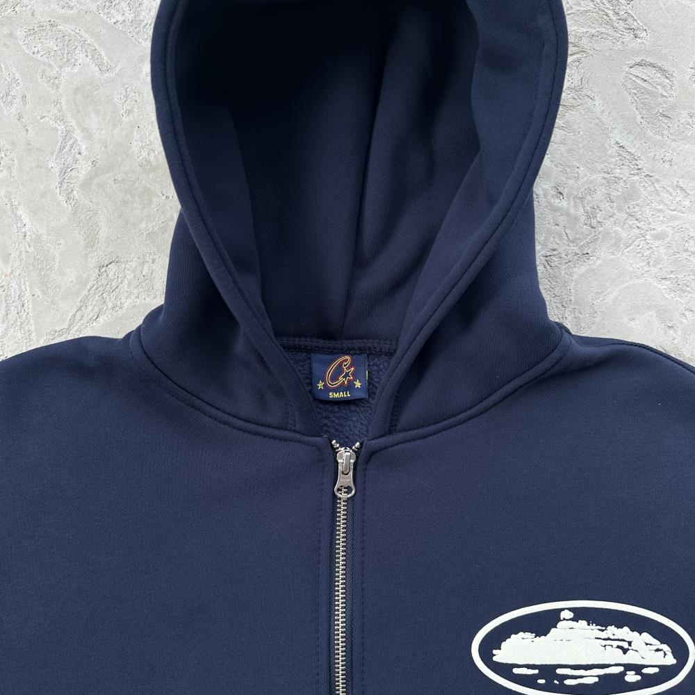 ISLAND PUFF PRINT ZIP HOODIE