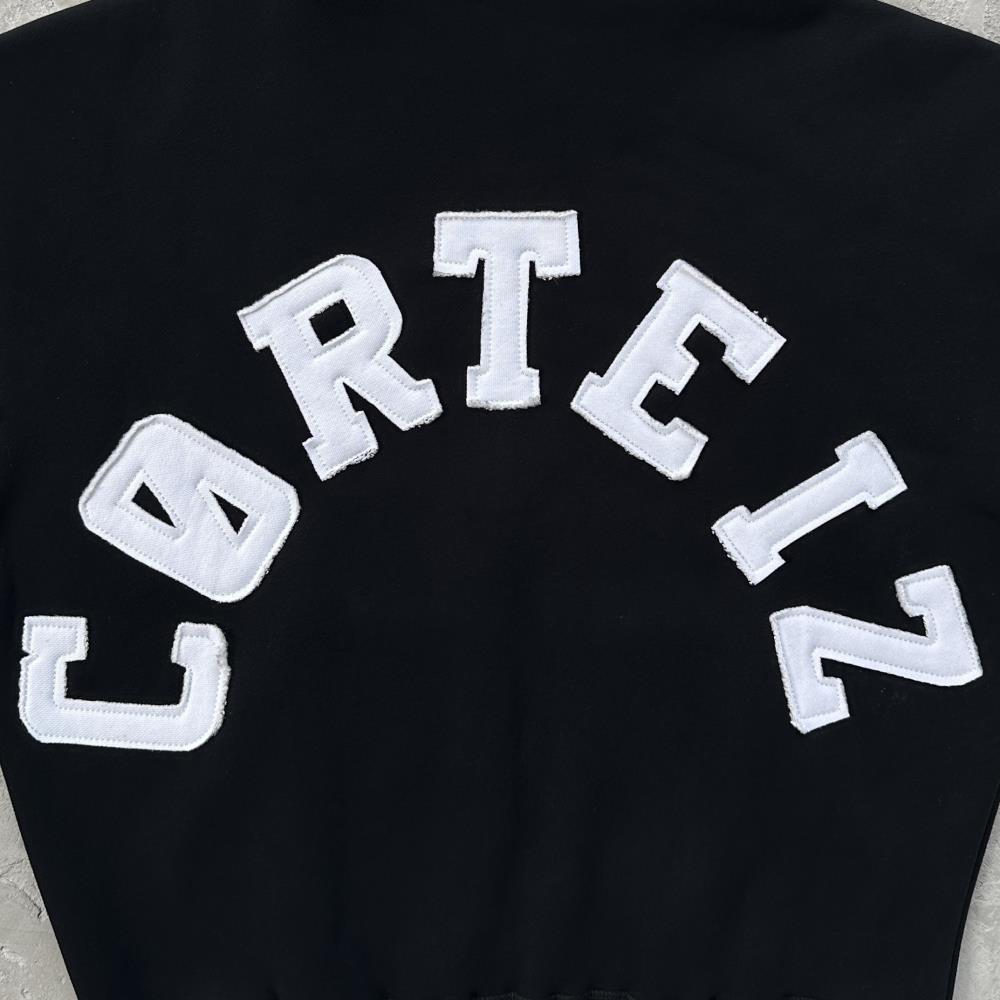college arch open hem set-black