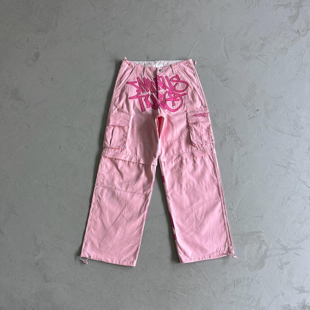 MT detachable cargo pants-pink