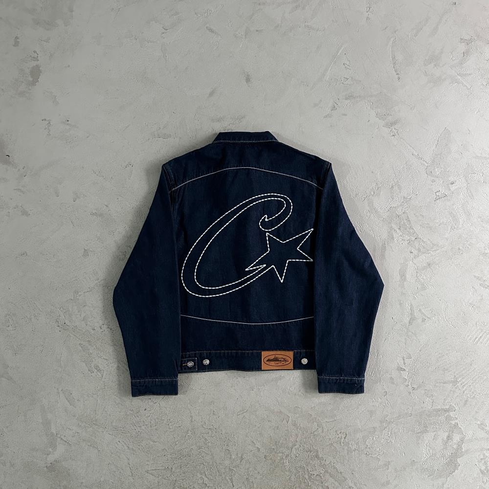 c-star denim jacket-dark wash