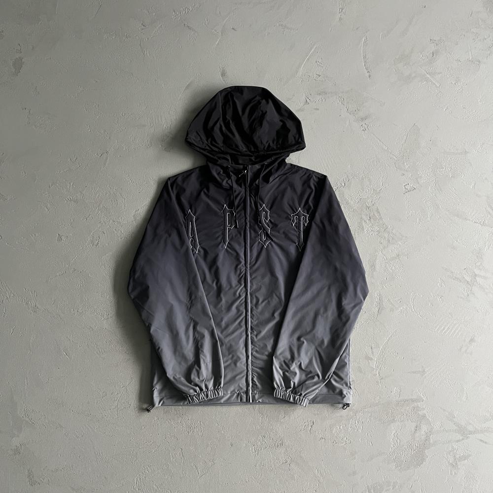 outline arch windbreaker-black gradient
