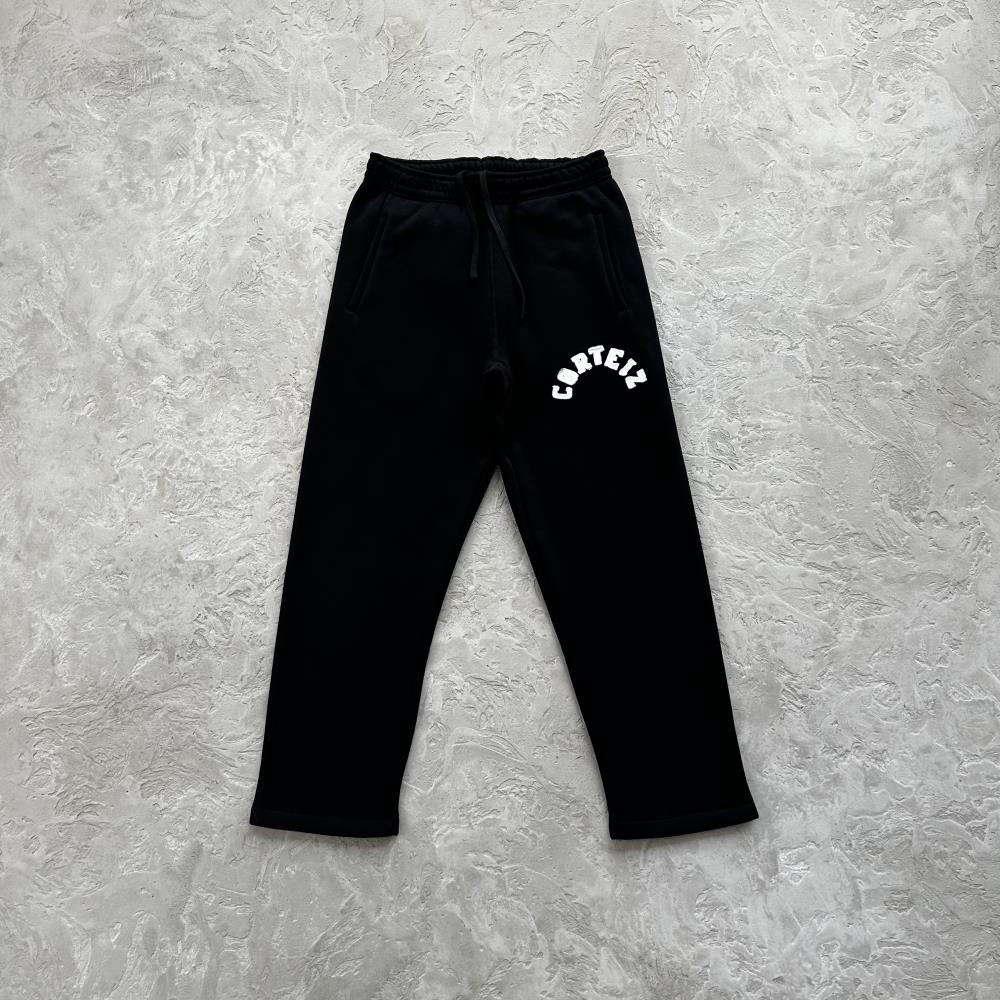 college arch open hem set-black