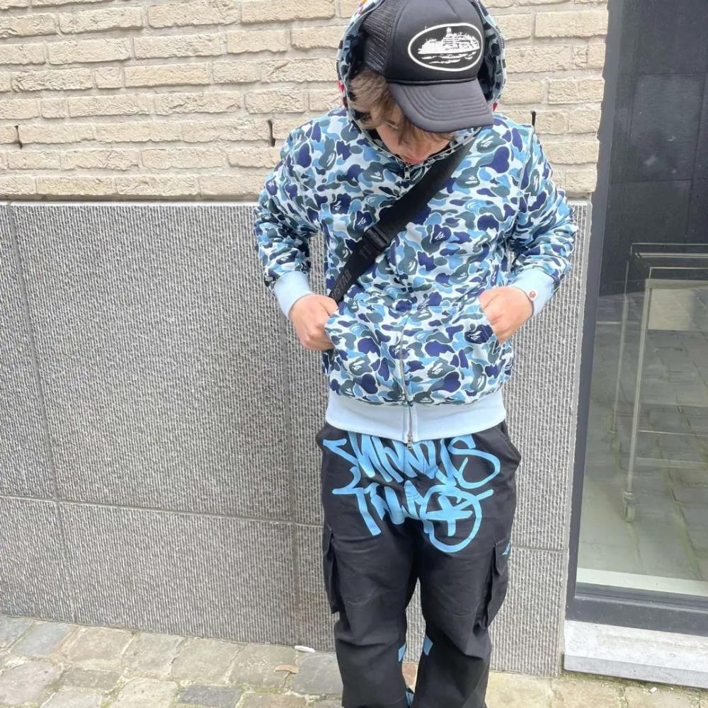 Dusty Blue Graff Cargos