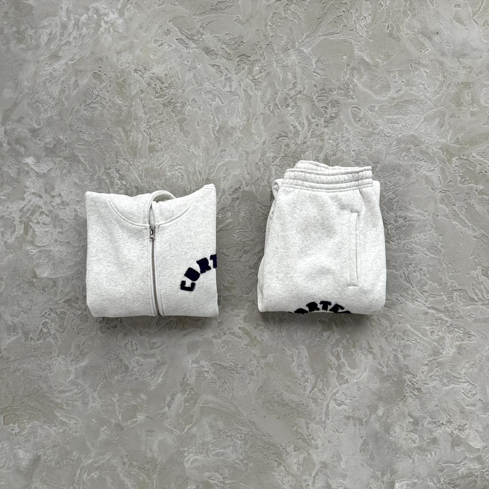 college arch open hem set white