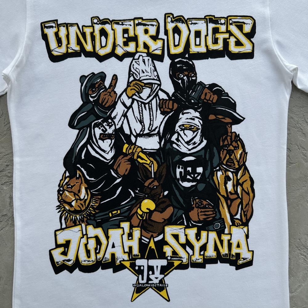 underdogs ontop short sleeve tee-white